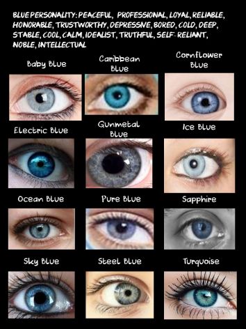 Blue Eyes "Jocasta's eyes ranged from the colors of cornflowers in the spring to a color almost grey, like the sea during a storm." Blue Eyes Grey Hair, How To Describe Blue Eyes, Blue Eye Color Chart, Eye Colors For Writers, Describing Eye Color, Cornflower Blue Eyes, Best Colors For Blue Eyes, Gunmetal Blue Eyes, Shades Of Blue Eyes