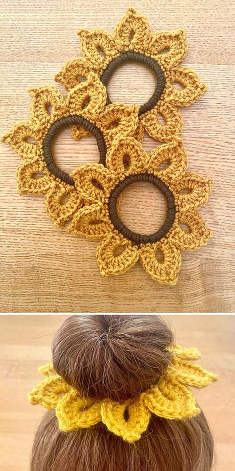 Easiest Crochet, Crochet Scrunchies, Men Crochet, Handbags Patterns, Pola Amigurumi, Crochet Hair Accessories, Crochet Design Pattern, Haken Baby, Quick Crochet