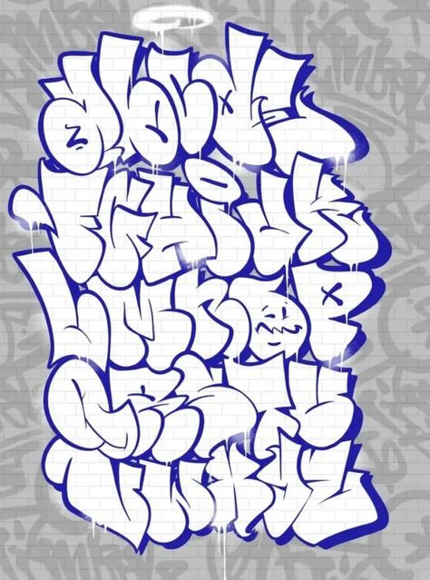 Throwie Alphabet, Graffiti Alphabet Wildstyle, Graffiti Books, Graffiti Alphabet Styles, Graffiti Fonts, Easy Graffiti, Graffiti Lettering Alphabet, Graffiti Art Letters, Graffiti Wildstyle