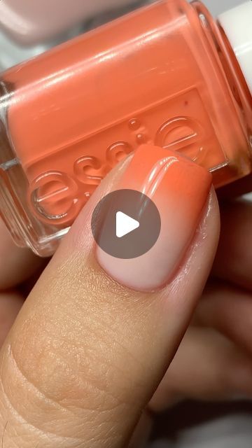 essie on Instagram: "take a bite out of this juicy peach jelly ombré mani

featuring shades:
☁️ gel couture shade ‘sheer fantasy’
🍑 ‘check in to check out’

@abe.nailbabe" Nail Polish Ombre, Nail Polish Art Designs, Peach Jelly, Juicy Peach, Peach Nails, Gel Couture, Nail Polish Art, Essie Nail Polish, Essie Nail