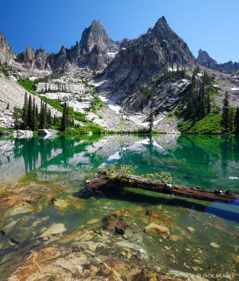 Bushwhack Lake : Sawtooth Range, Idaho : Mountain Photography by Jack Brauer Idaho Vacation, Idaho Adventure, Sawtooth Mountains, Idaho Travel, Alam Yang Indah, Luxor, Pretty Places, Cairo, Vacation Spots