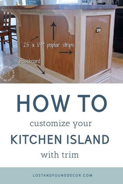 Shiplap Counter Island, Upgrade Kitchen Island Builder Grade, Update Builder Grade Island, Builder Grade Island Makeover, Upgrade Builder Grade Cabinets, Upgrade Builder Grade Kitchen Island, Update Kitchen Island Diy, Builder Grade Island Upgrade, Upgrade Kitchen Island