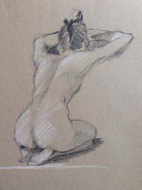 Kneeling Figure Drawing, Kneeling Pose From Behind, Kneeling Figure Reference, Knee Down Pose Drawing, Person Hunched Over Drawing Reference, Kneeling Woman Drawing, Girl Kneel Down Drawing, Kneeling From Behind Reference, On Your Knees Drawing Pose