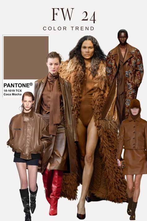 COLOR TRENDS FOR FALL 2024 PANTONE FASHION TRENDS COLOR TRENDS FALL FASHION Chocolate Brown Fall 2024, Mod Board Fashion, Ss 25 Color Trends, Aw Fashion 2024, Fashion Forecast 2024/2025, Pantone Fall Winter Colors 2024 Trends, Fall 2024 Fashion Color Palette, Aw24/25 Fashion Trends, Fw2024 Fashion Trends