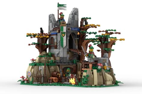 LEGO IDEAS - Forestmen Outpost Pirate Lego, Lego Design Ideas, Lego Watch, Lego Medieval, Lego 4, Lego Knights, Lego Custom Minifigures, Lego Modular, Amazing Lego Creations