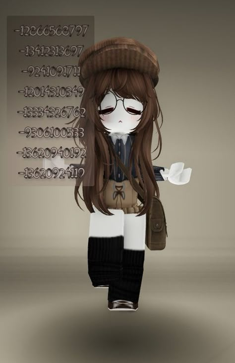 Brookhaven Outfit Codes Hair Brown, Brookhaven Codes Girl, Id Brookhaven Outfit, Emo Goth Aesthetic, Gyaru Grunge, Brown Hair Roblox, Roblox Brookhaven, Roblox Emo Outfits, Cute Owls Wallpaper