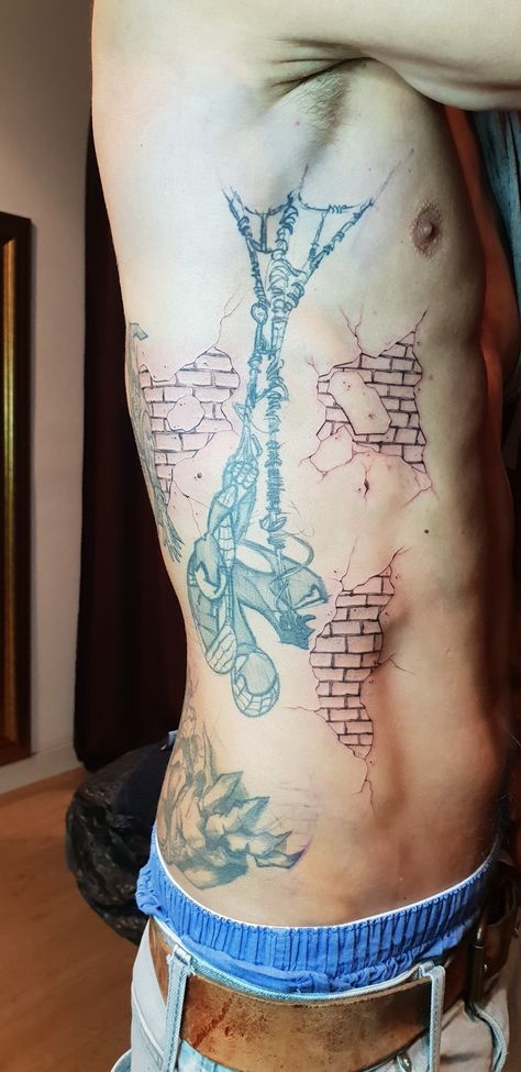 Brick Wall Tattoo Ideas, Brick Wall Tattoo Design, Brick By Brick Tattoo, Brick Tattoo Design, Bricklayer Tattoo, Brick Tattoo For Men, Brick Wall Tattoo, Brick Tattoo, Serious Tattoos