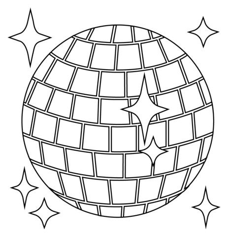 Ball Coloring Pages, Emoji Coloring Pages, Coloring Page Free Printable, Ball Drawing, Emoji Images, Colouring Page, Preschool Art Activities, Mirror Ball, Printable Crafts