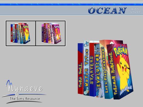 Ocean Kids Study - Books Found in TSR Category 'Sims 4 Miscellaneous Decor' Ts4 Pokemon Cc, Sims 4 Pokemon, Los Sims 4 Mods, Sims Furniture, Ts4 Mods, Ts2 Cc, Sims 4 Anime, Sims 4 Clutter, Sims 4 Game Mods