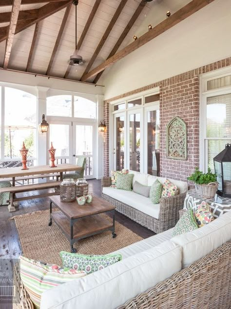 Veranda Design, Cozy Porch, Porch Design Ideas, Balkon Decor, Sunroom Designs, Porch Furniture, House With Porch, Porch Design, Summer Decorating