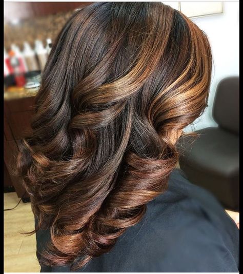 Natural Hair Highlights, Black Women Hair Color, Pressed Natural Hair, Silk Press Natural Hair, Beautiful Natural Hair, Dyed Natural Hair, Beautiful Hair Color, Hair Color For Women, Silk Press