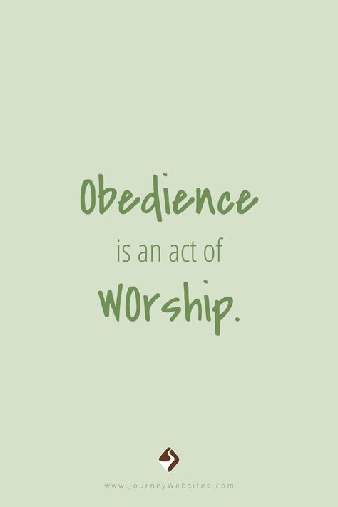 You can memorize and recite a lot of bible verses. But if you are not obedient to the Word of God, you're effort means nothing. Obedience is the greatest way to show praise and worship. #christianbusinessowner #christianbusinesswomen #angeladriskell #journeywebsites Obedience Quotes, Praise And Worship Quotes, Worship Meaning, Guidance Quotes, Worship Quotes, Bible Studies For Beginners, Bible Love, Bible Notes, Christian Bible Quotes