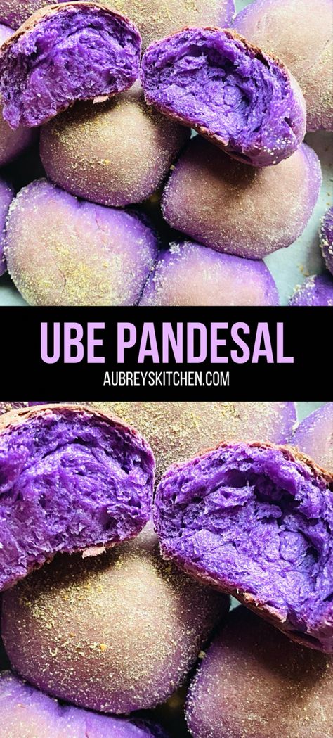 Ube Pandesal without cheese Ube Sweet Bread, Filipino Sweet Potato Recipe, Ube French Toast Recipe, Ube Rolls Recipe, Ube Halaya Recipe Filipino Desserts, Ube Spanish Bread Filipino, Ube Banana Bread, Recipes With Ube Jam, Trader Joe’s Ube Pancake Mix Recipes