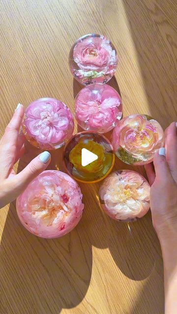 Marina Nara | Resin Preservation Artist on Instagram: "Live life in color. Be a unique sphere. Don’t box yourself in.      Congrats Nicole, these were a fun challenge ❤️       #resinart #epoxyresin #floralart #floraldesign #resinpour #resin #bridalbouquet #resinart_daily #flowerarrangement #flowerart #bouquet #preservedflowers #driedflowers #artreels #floralpreservation #weddingbouquet #resina #weddinggifts #flowerpreservation #resincraft #resincast #weddinginspo #flowers #crafting #artinspo #resinobsession #resinartist #artprocess #pour #sphere" Resin Preservation, Floral Preservation, Flower Preservation, Resin Pour, Resin Casting, Fun Challenges, Process Art, Instagram Live, Artist On Instagram