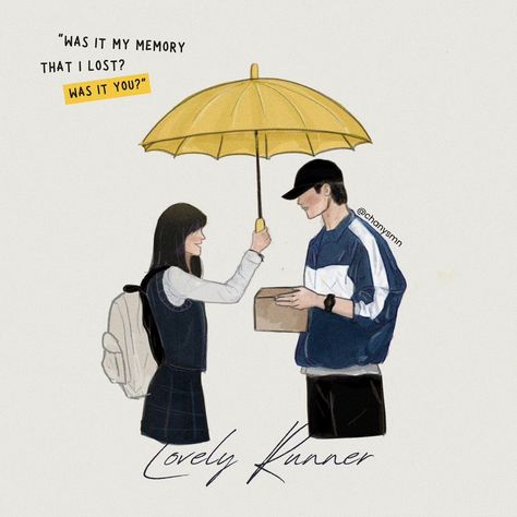 "It will rain tomorrow, then as you wait until the rain stops, live another day. There might come a day when life doesn't seem so miserable." -rsj. . . . #lovelyrunner #tvn #tvndrama #lovelyrunneredit #lovelyrunnerkdrama #kdrama #kimhyeyoon #byunwooseok #byoenwooseok #kdramacouple #kdramaedit #kdramaillustration #kdramafanart #artwork #digitalillustration #kfanart #soljae #ryusunjae #imsol #draw #artgallery Lovely Runner Kdrama Fan Art, Lovely Runner Fanart, Lovely Runner Drawing, Kdrama Fan Art Wallpaper, It Will Rain, Kdrama Fanart, Rain Painting, Cover Wattpad, Lovely Runner