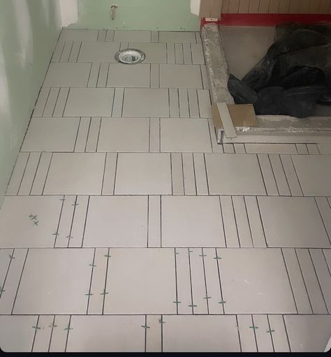 Rectangular Tile Patterns Floor, Checkered Master Bath Floor, Checkered Marble Floor Bathroom, White Floor Bathroom, Offset Tile Pattern, Tile Flooring Details Section, Marble Floor Pattern, Tile Design Pattern, Floor Pattern