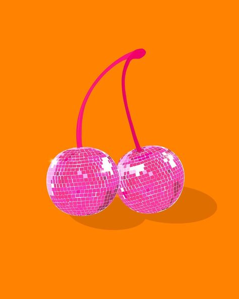 Pink And Orange Wall Prints, Pink Orange Poster, Pink And Orange Design, Orange And Pink Disco, Pink And Orange Homescreen, Pink Disco Aesthetic, Pink And Orange Wallpaper Iphone, Pink And Orange Prints, Orange And Pink Background