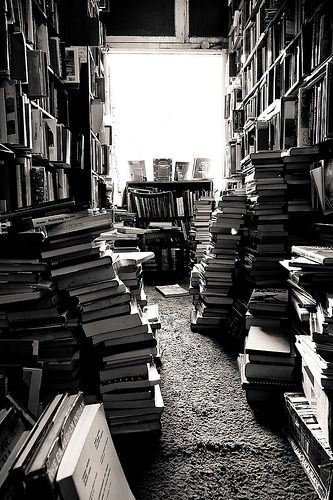 Drop some knowledge by Phil M on flickr Black And White Library, Books Falling, Start Reading Books, Books Black And White, Stacks Of Books, Black And White Books, Tbr Pile, Black And White Photo Wall, Dream Library