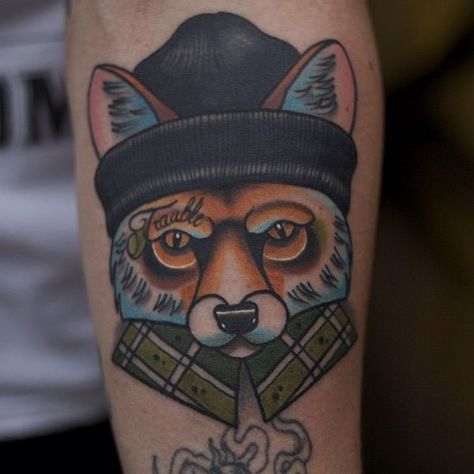 Fox Tattoo Design, Sick Tattoo, Disney Tattoo, Tattoo Girls, Fox Tattoo, Head Tattoos, Wolf Tattoos, Trendy Tattoos, Old School Tattoo