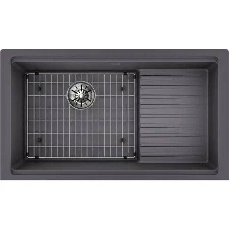 Elkay ELXUDB3620BGCH0 Quartz Luxe 35-7/8" Undermount | Build.com Modern Mountain Lake House, Moon Kitchen, Sink With Drainboard, Cabin Kitchen Decor, New Kitchen Sink, Mountain Lake House, Composite Kitchen Sinks, Composite Sinks, Composite Sink