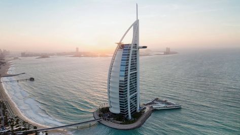 The 10 Most Beautiful Luxury Hotels in the World, According to Instagram Data | Travel + Leisure Best Hotels In Dubai, Armani Hotel Dubai, برج العرب, Armani Hotel, Dubai Holidays, Fax Machine, Most Luxurious Hotels, Burj Al Arab, Palm Jumeirah