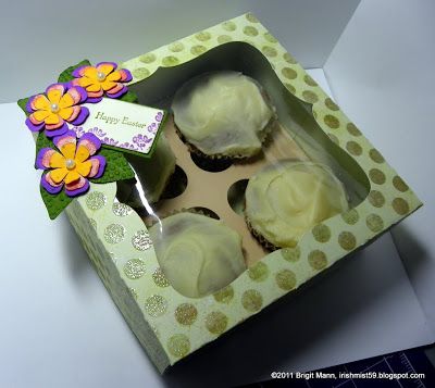 Brigit's Scraps "Where Scraps Become Treasures": Cupcake Box for Four MTC & SVG File Diy Cupcake Boxes, Cupcake Boxes Diy, Diy Cupcake Box, Cricut Boxes, Cupcake Boxes Template, Boxes Template, Cricut Tags, Epiphany Crafts, Project Life Scrapbook