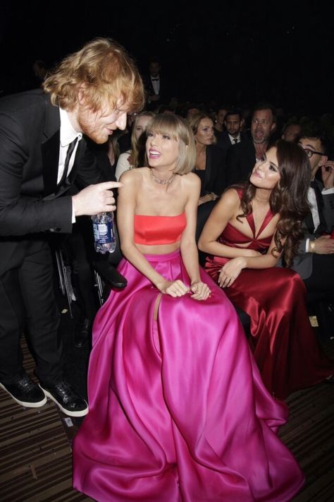 Selena Gomez and Taylor Swift and Ed Sheeran Grammys 2016, Selena And Taylor, Taylor Swif, Celebrity Friends, Taylor Swift Quotes, Taylor Swift Style, Ed Sheeran, Taylor Alison Swift, Grammy Awards