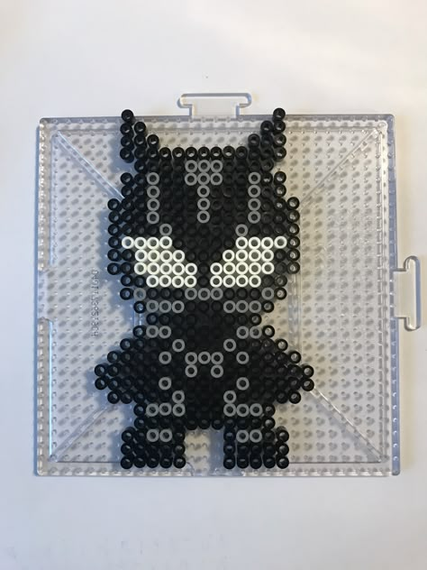 black panther perler bead pattern Black Panther Perler Bead Patterns, Black Panther Perler Beads, Marvel Perler Bead Patterns, Avengers Perler, Beads Craft Kids, Harry Potter Perler Beads, Matchbox Crafts, Melty Bead Patterns, Perler Art