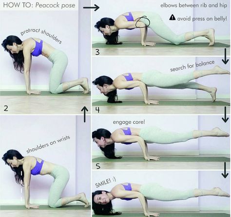 how to get into peacock pose Peacock Pose Yoga, Planning Sport, Peacock Pose, Hard Yoga, Yoga Poses Advanced, Yoga Tutorial, Exercise Program, Yoga Posen, Advanced Yoga