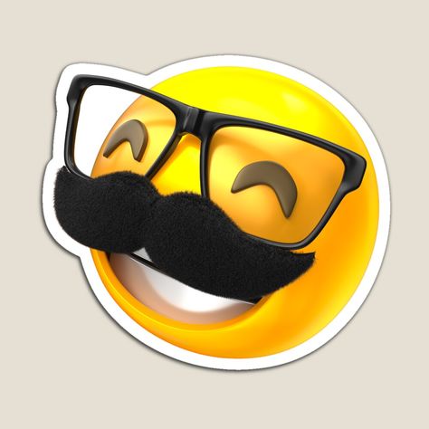 Mustache Emoji, Emoji Face, Emoji Faces, Printable Stickers, Cal Logo, Superhero Logos, Cute Designs, For Sale