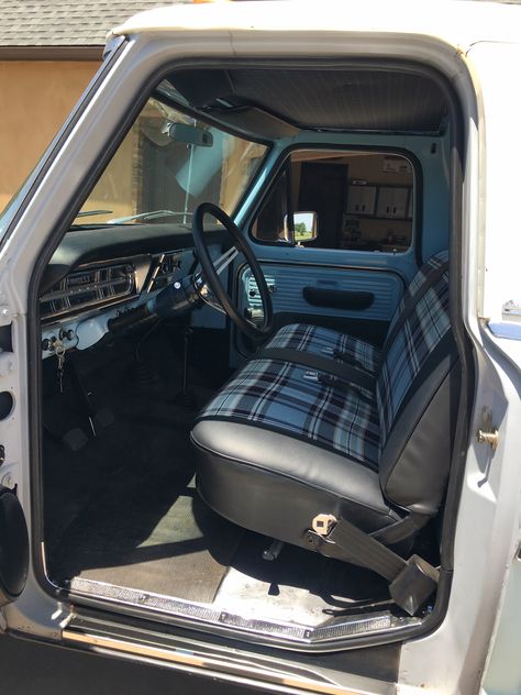 1968 Ford F100 Interior 1972 Chevy Truck C10 Interior, Old Ford Trucks Interior, F100 Interior Ideas, Ford F250 Highboy, F100 Interior, 1968 Ford F100, F250 Highboy, Ford F150 Interior, Desperate Man