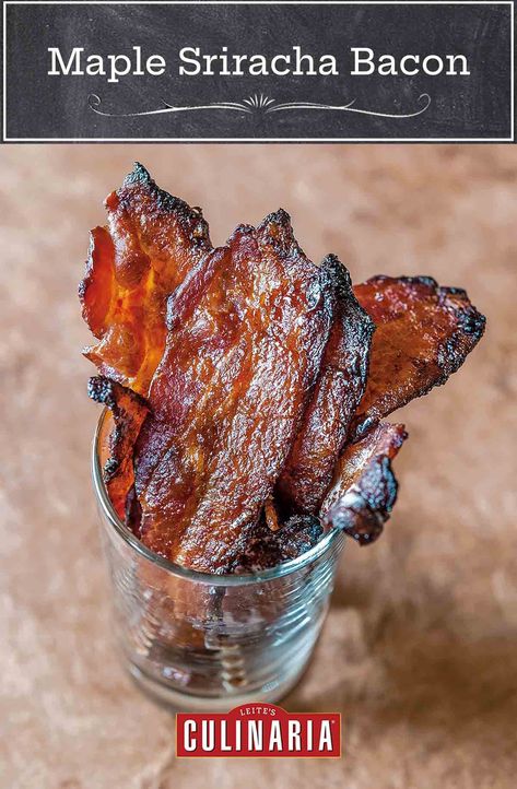 Maple Sriracha bacon isn't just the title of this simple recipe, it's the ingredient list as well. Which means you probably already have everything you need on hand. #bacon #spicybacon #sweetandspicy Sriracha Bacon, Maple Sriracha, Bacon Wrapped Appetizers, Brunch Sides, Best Bacon, Candied Bacon, Perfect Brunch, Ingredient List, Maple Bacon