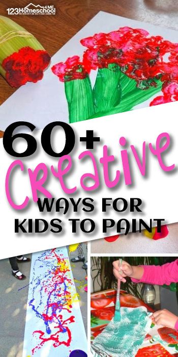 60 Creative Ways to Paint - so many fun, creative way to paint with kids #craftsforkids #preschool #kindergarten Painting Ideas For Family, Different Ways To Paint, Tissue Paper Painting, Frozen Painting, 123 Homeschool 4 Me, Bubble Painting, Preschool Arts And Crafts, Painting Activities, Outdoor Activities For Kids