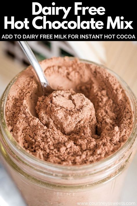 No Dairy Hot Chocolate, Milk Free Hot Chocolate, Non Dairy Hot Chocolate Mix Recipe Dry, Dairy Free Cocoa Mix Recipe, Gluten Free Dairy Free Hot Chocolate, Homemade Vegan Hot Chocolate, Dairy Free Hot Cocoa Recipe, Best Dairy Free Hot Chocolate Recipe, Dairy Free Sugar Free Hot Chocolate