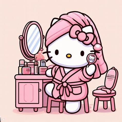 Hello Kitty Self Care, Pink Aesthetic Hello Kitty, Hello Kitty Girl, Pink Shopping, Images Hello Kitty, Walpaper Hello Kitty, Hello Kitty Images, Hello Kitty Aesthetic, Hello Kit