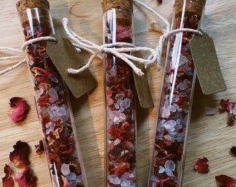 Rose Bath Salts | Etsy Tube Rose, Himalayan Bath Salts, Rose Bath Salts, Bath Salts Gift, Himalayan Salt Bath, Pink Sea Salt, Rose Bath, Rose Fragrance, Salt Scrub