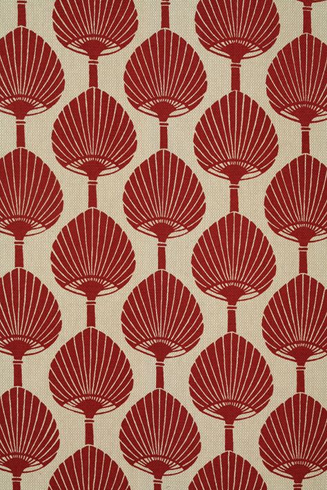 Florence Broadhurst, Motif Art Deco, Print Design Pattern, Art Deco Wallpaper, Art Deco Pattern, Fabric Texture, Red Fabric, Textile Patterns, Surface Pattern Design