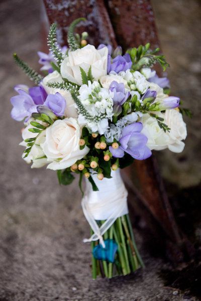 Iris Wedding Bouquet, Purple Wedding Arrangements, Purple And White Bouquet, March Wedding Flowers, Darien Connecticut, Iris Wedding, Prom Bouquet, Burlap Mason Jars, Spring Purple