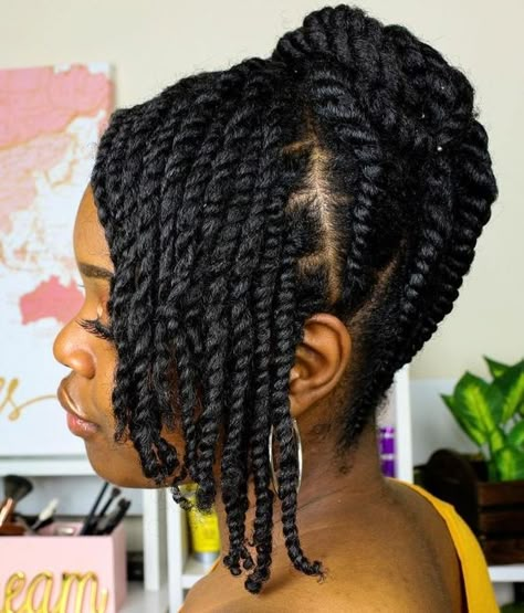 Dope Braided Hairstyles, Protective Styles For Natural Hair, Styles For Natural Hair, Braids Long, Side Braids, Twist Updo, Natural Braided Hairstyles, Flat Twist Updo, Twisted Hair