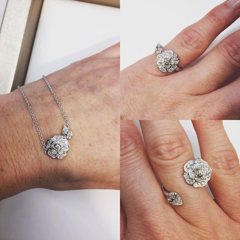 marie verdi on Instagram: “#chanel #chanelofficial #camelia #chaneljewelry #finejewelry #sparkling #diamonds #necklace #ring #chanelring #chanelnecklace #inspiration…” Chanel Ring, Diamonds Necklace, Chanel Necklace, Chanel Official, Necklace Ring, Chanel Jewelry, Flower Ring, Diamond Earrings, Fine Jewelry