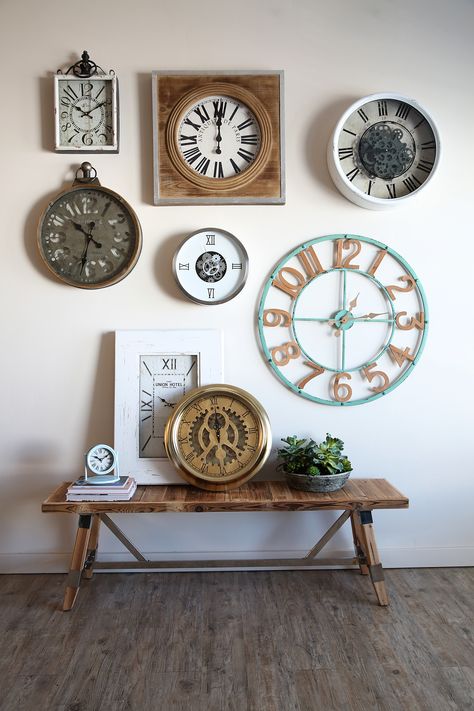 Wall With Clock, Living Industrial, Marriage Vows, Mid Century Modern Living Room, Clock Wall, Living Room Spaces, Time Design, Office Ideas, Home Decor Inspiration