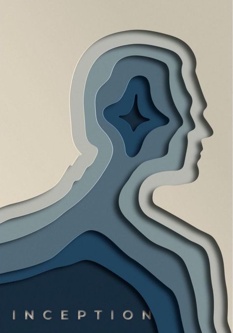 Inception (2010) [743 1350] by Antonio Design Papercut Procreate, Inception Poster Design, Heatmap Design, Inception Poster, Mobile Phone Wallpaper, Paper Cutout Art, Layered Art, Love Posters, Paper Cut Art