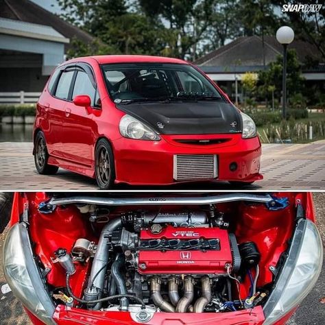 Honda Fit Sport Modified, Honda Fit Sport, Car Sport, Best Jdm Cars, Honda Jazz, Nice Cars, Car Mods, Car Ideas, Honda Fit