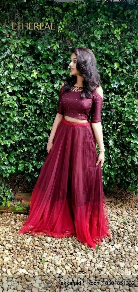 Skirt And Top Party Wear, Long Skirt And Top Party, Party Wear Skirt And Top Indian, Crop Top And Skirt Indian, Party Dress Indian, Skirt And Top Indian, Crop Top Long Skirt, Long Skirt Top Designs, How To Wear Shirt