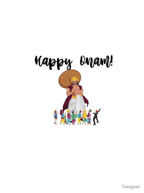 "Mahabali came to wish u happy onam " T-shirt by Teesgeek | Redbubble Onam Instagram Highlight Covers, Instagram Highlight Icons For Onam, Mahabali Onam, Pure White Wallpaper, Happy Onam Wishes, Onam Wishes, Onam Festival, Happy Onam, Entry Signs