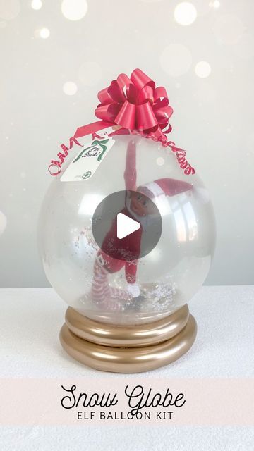 Pretty Party Studio on Instagram: "Trap your elf in a balloon snow globe with this DIY kit. The kit includes all materials and instructions so you can do it at home with your very own elf! Available in my shop, see link in profile. 

#elfontheshelf #elfarrival #elfantics #elfontheshelfideas #elfontheshelfinspiration #elfontheshelfadventures #christmaselfontheshelf #christmaself" Elf In A Balloon, Diy Snow, Backdrops Kids, Streamer Backdrop, Elf Antics, Diy Balloon, Pretty Party, Balloon Diy, Snow Globe