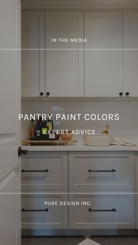 We shared our top tips for Pantry Paint Colors with Homes and Gardens! Pantry Paint Color Ideas, Kitchen Pantry Paint Colors, Paint Colors For Pantry, Best Pantry Colors, Pantry Colors Ideas, Painted Pantries, Pantry Cabinet Colors, Pantry Paint Colors Open Shelving, Walk In Pantry Paint Colors