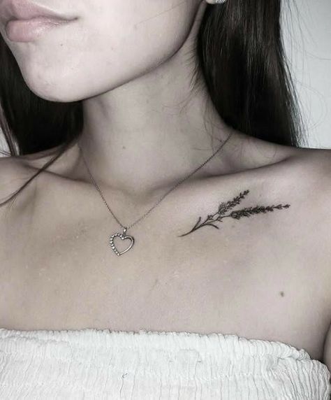 Sprig Tattoo, Brazil Tattoo, Nana Tattoo, Small Symbol Tattoos, Small Shoulder Tattoos, Bone Tattoo, Beginner Tattoos, Lavender Tattoo, Small Quote Tattoos