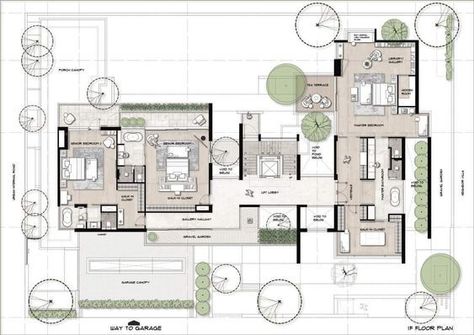 Villa Layout, Duplex Floor Plans, Plan Villa, Luxury Plan, Hotel Plan, Modern Villa Design, Building House Plans Designs, Architectural Floor Plans, Villa Plan