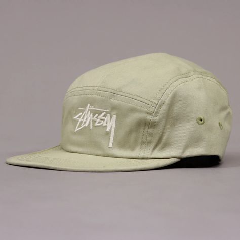 Stussy Men's Five 5 Panel Cap Hat Snapback Flatpeak Army Beige Sand Stussy Men, Five Panel Cap, Five Panel, Hats Snapback, Caps Hats, Hats